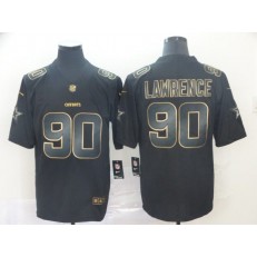 Dallas Cowboys #90 DeMarcus Lawrence Black Gold Vapor Untouchable Limited Nike NFL Men Jersey