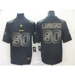 Dallas Cowboys #90 DeMarcus Lawrence Black Gold Vapor Untouchable Limited Nike NFL Men Jersey