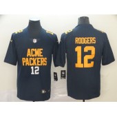 Green Bay Packers #12 Aaron Rodgers Navy City Edition Vapor Untouchable Limited Nike NFL Men Jersey