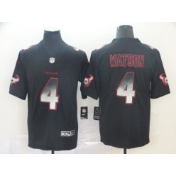 Houston Texans #4 Deshaun Watson Black Arch Smoke Vapor Untouchable Limited Nike NFL Men Jersey