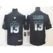 Miami Dolphins #13 Dan Marino Black Arch Smoke Vapor Untouchable Limited Nike NFL Men Jersey