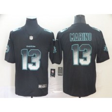 Miami Dolphins #13 Dan Marino Black Arch Smoke Vapor Untouchable Limited Nike NFL Men Jersey