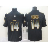 Minnesota Vikings #14 Stefon Diggs Black Arch Smoke Vapor Untouchable Limited Nike NFL Men Jersey