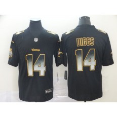 Minnesota Vikings #14 Stefon Diggs Black Arch Smoke Vapor Untouchable Limited Nike NFL Men Jersey