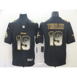 Minnesota Vikings #19 Adam Thielen Black Arch Smoke Vapor Untouchable Limited Nike NFL Men Jersey