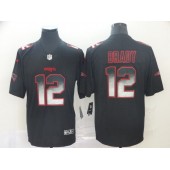 New England Patriots #12 Tom Brady Black Arch Smoke Vapor Untouchable Limited Nike NFL Men Jersey