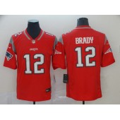 New England Patriots #12 Tom Brady Red Inverted Legend Limited Nike NFL Men Jersey