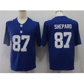 New York Giants #87 Sterling Shepard Royal Vapor Untouchable Limited Nike NFL Men Jersey