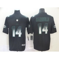 New York Jets #14 Sam Darnold Black Arch Smoke Vapor Untouchable Limited Nike NFL Men Jersey