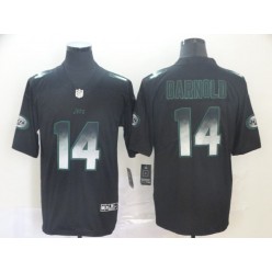 New York Jets #14 Sam Darnold Black Arch Smoke Vapor Untouchable Limited Nike NFL Men Jersey