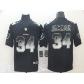 Oakland Raiders #34 Bo Jackson Black Arch Smoke Vapor Untouchable Limited Nike NFL Men Jersey