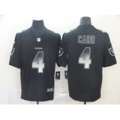 Oakland Raiders #4 Derek Carr Black Arch Smoke Vapor Untouchable Limited Nike NFL Men Jersey
