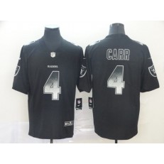 Oakland Raiders #4 Derek Carr Black Arch Smoke Vapor Untouchable Limited Nike NFL Men Jersey