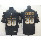 Pittsburgh Steelers #30 James Conner Black Arch Smoke Vapor Untouchable Limited Nike NFL Men Jersey