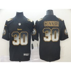 Pittsburgh Steelers #30 James Conner Black Arch Smoke Vapor Untouchable Limited Nike NFL Men Jersey