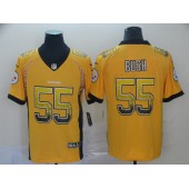 Pittsburgh Steelers #55 Devin Bush Yellow Drift Fashion Limited Nike NFL Men Jersey