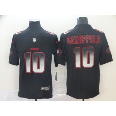San Francisco 49ers #10 Jimmy Garoppolo Black Arch Smoke Vapor Untouchable Limited Nike NFL Men Jersey