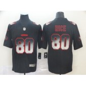 San Francisco 49ers #80 Jerry Rice Black Arch Smoke Vapor Untouchable Limited Nike NFL Men Jersey