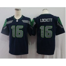 Seattle Seahawks #16 Tyler Lockett Navy Vapor Untouchable Limited Nike NFL Men Jersey