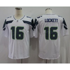 Seattle Seahawks #16 Tyler Lockett White Vapor Untouchable Limited Nike NFL Men Jersey
