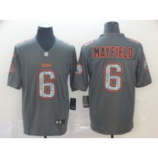 Cleveland Browns #6 Baker Mayfield Gray Camo Vapor Untouchable Limited Nike NFL Men Jersey