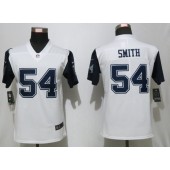 Dallas Cowboys #54 Jaylon Smith White Throwback Women Vapor Untouchable Limited Nike NFL Men Jersey