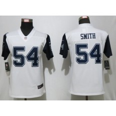 Dallas Cowboys #54 Jaylon Smith White Throwback Women Vapor Untouchable Limited Nike NFL Men Jersey