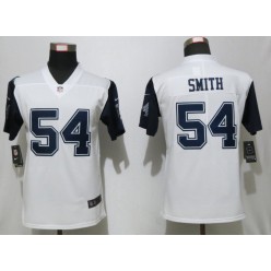 Dallas Cowboys #54 Jaylon Smith White Throwback Women Vapor Untouchable Limited Nike NFL Men Jersey