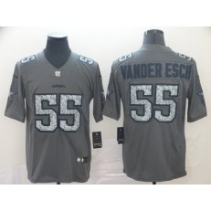 Dallas Cowboys #55 Leighton Vander Esch Gray Camo Vapor Untouchable Limited Nike NFL Men Jersey