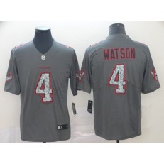 Houston Texans #4 Deshaun Watson Gray Camo Vapor Untouchable Limited Nike NFL Men Jersey
