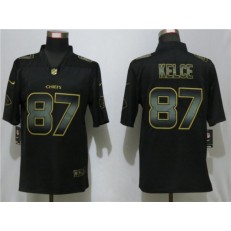 Kansas City Chiefs #87 Travis Kelce Black Gold Vapor Untouchable Limited Nike NFL Men Jersey