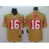 Los Angeles Rams #16 Jared Goff Gold City Edition Vapor Untouchable Limited Nike NFL Men Jersey