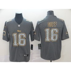 Los Angeles Rams #16 Jared Goff Gray Camo Vapor Untouchable Limited Nike NFL Men Jersey