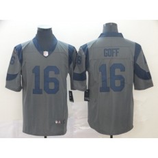 Los Angeles Rams #16 Jared Goff Gray Inverted Legend Limited Nike NFL Men Jersey