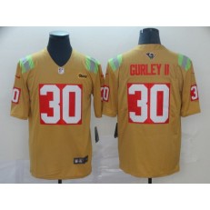 Los Angeles Rams #30 Todd Gurley II Gold City Edition Vapor Untouchable Limited Nike NFL Men Jersey