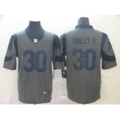 Los Angeles Rams #30 Todd Gurley II Gray Inverted Legend Limited Nike NFL Men Jersey