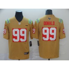 Los Angeles Rams #99 Aaron Donald Gold City Edition Vapor Untouchable Limited Nike NFL Men Jersey