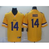 Minnesota Vikings #14 Stefon Diggs Gold Inverted Legend Limited Nike NFL Men Jersey