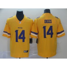 Minnesota Vikings #14 Stefon Diggs Gold Inverted Legend Limited Nike NFL Men Jersey