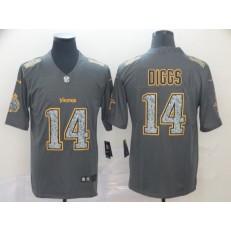 Minnesota Vikings #14 Stefon Diggs Gray Camo Vapor Untouchable Limited Nike NFL Men Jersey