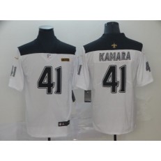 New Orleans Saints #41 Alvin Kamara White City Edition Vapor Untouchable Limited Nike NFL Men Jersey