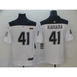 New Orleans Saints #41 Alvin Kamara White City Edition Vapor Untouchable Limited Nike NFL Men Jersey