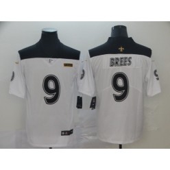 New Orleans Saints #9 Drew Brees White City Edition Vapor Untouchable Limited Nike NFL Men Jersey
