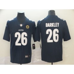 New York Giants #26 Saquon Barkley Navy City Edition Vapor Untouchable Limited Nike NFL Men Jersey