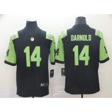 New York Jets #14 Sam Darnold Black City Edition Vapor Untouchable Limited Nike NFL Men Jersey