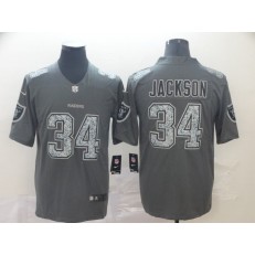 Oakland Raiders #34 Bo Jackson Gray Camo Vapor Untouchable Limited Nike NFL Men Jersey