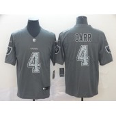 Oakland Raiders #4 Derek Carr Gray Camo Vapor Untouchable Limited Nike NFL Men Jersey