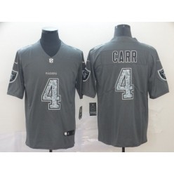 Oakland Raiders #4 Derek Carr Gray Camo Vapor Untouchable Limited Nike NFL Men Jersey