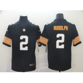 Pittsburgh Steelers #2 Mason Rudolph Black Alternate Vapor Untouchable Limited Nike NFL Men Jersey