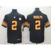 Pittsburgh Steelers #2 Mason Rudolph Black Color Rush Limited Nike NFL Men Jersey